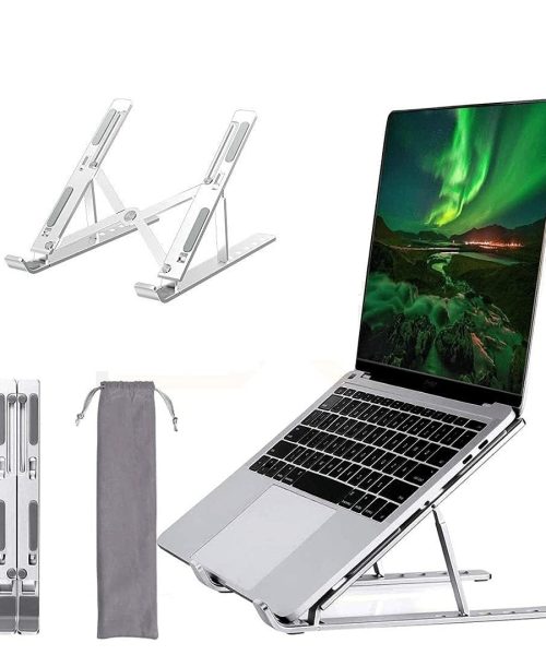 Dyazo 6 Angles Adjustable Aluminum Ergonomic Foldable Portable Tabletop