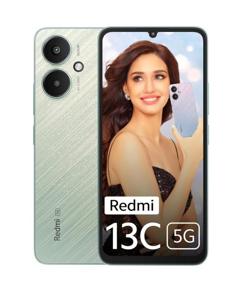 Redmi 13C 5G (Startrail Green, 4GB RAM, 128GB Storage) | MediaTek Dimensity 6100+ 5G | 90Hz Display